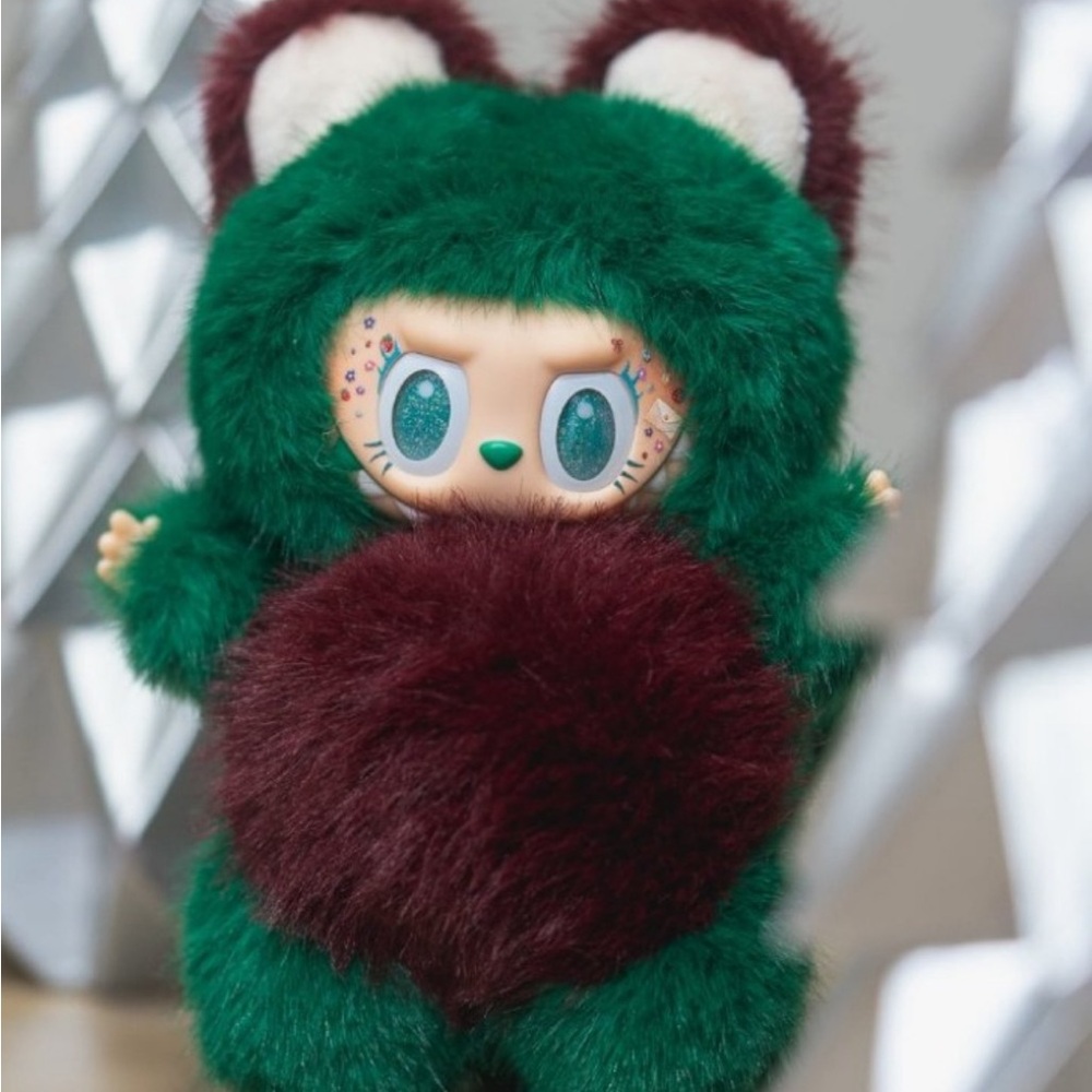 Custom Green and Brown Furry Toy